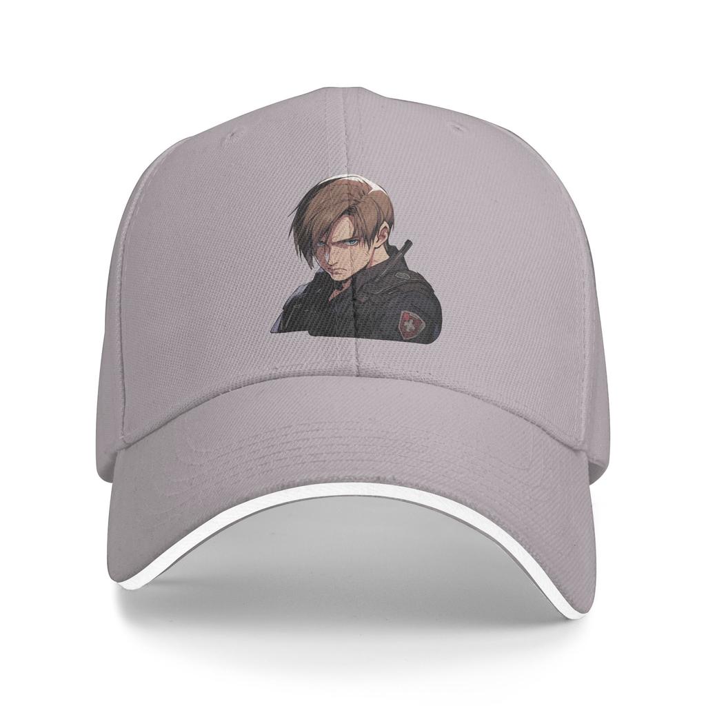 Angry Leon Residents Evils Baseball Cap  Outdoor Sport Sun Visor Trucker Hat Men Women Streetwear Print Baseball Caps