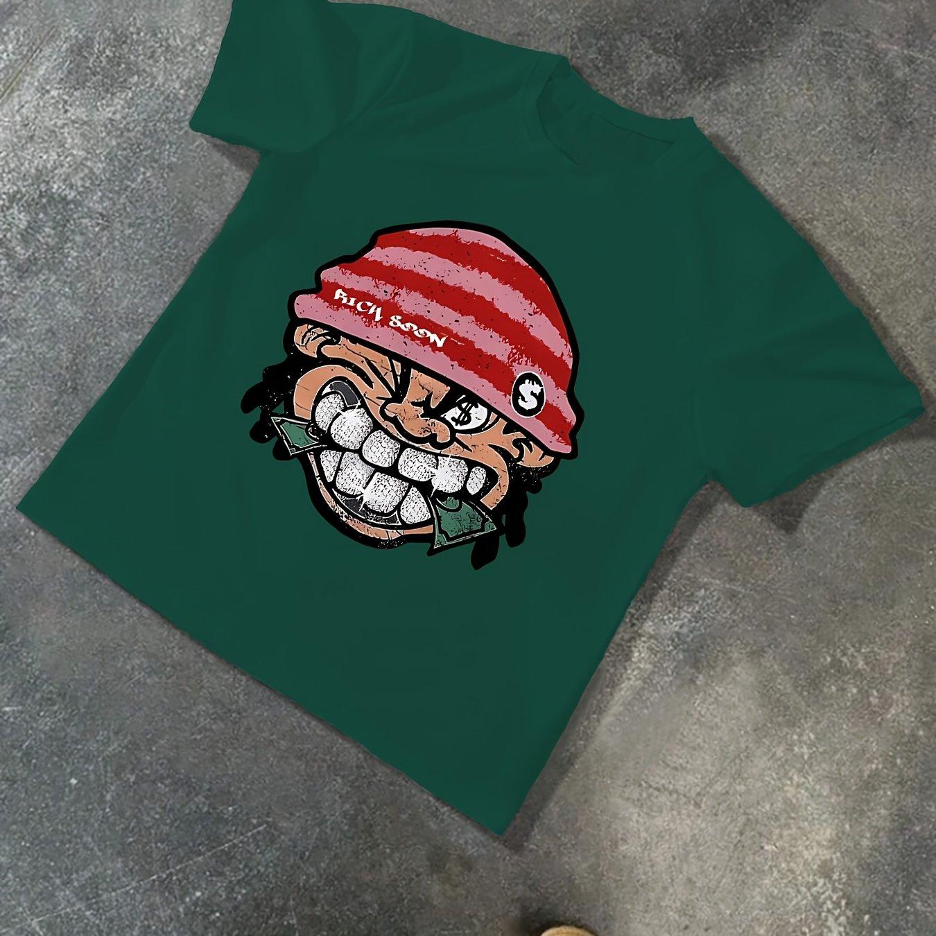 

American Hip Hop Y2K Printed Mens Tshirt Summer Unisex Casual Fashion Harajuku Tshirt as the picture14310