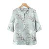 Yuzhaolin Women's Chinese Style Summer Shirt & Pants Set
