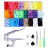 Fenrry 85/150/170/360Sets T5 Plastic Snap Button Fastener Snaps Pliers Sewing Tool Kit Press Machine Resin Garment Accessories