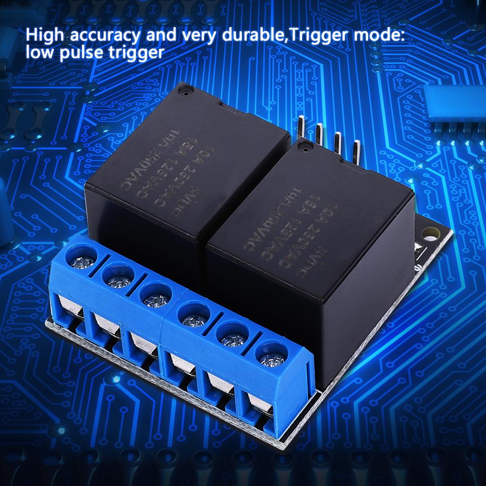 SL25A02 5V 2 Channel Bistable Self Locking Relay Module Single Chip Low Level Control Switch