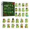 Xmas Tree Hanging Decor Frog Advent Calendar 2026, 24 Days 2D Acrylic Crystal Pattern Christmas Decorative Ornaments Countdown Calendar, Frog-Themed