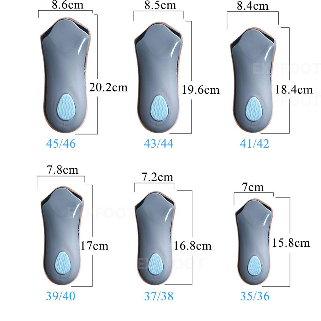 Orthopedic Shoe Sole Insoles For Feet Men/Women Relief Pain Cushion Flat Feet Arch Support Breathable Leather Half Pads Insert