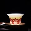 Chaxun White Porcelain Cloisonné Enamel Gaiwan - Imperial Yellow