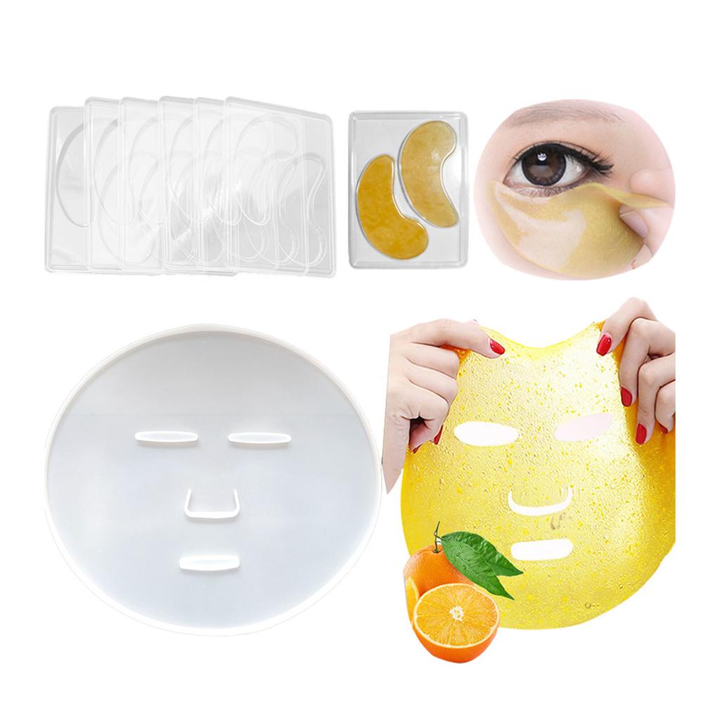 Forma na obličejovou masku Formičky na oční náplasti Silikonové Opakovaně použitelné Nástroje na výrobu masek DIY pro salonní domácí použití