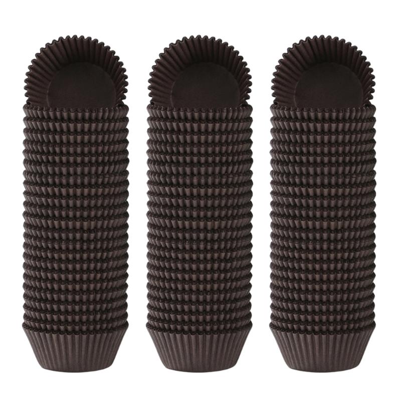 Oil Resistant Baking Cups 300 Count, Fluted Paper Liners for Small Cakes, Sweet Oven Cakes and Table Service for Oven Work
