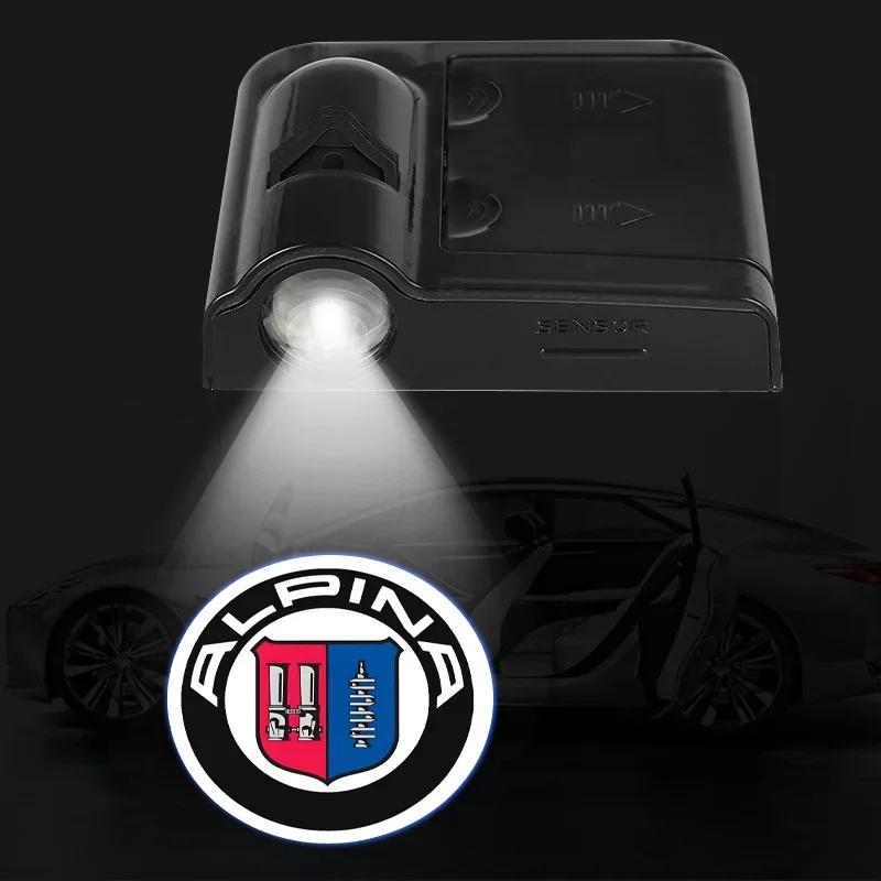 

New 1/2pcs LED Car Door Welcome Light Car Logo Projector Lights For ALPINA E46 E90 E60 F10 F20 F30 E46 E39 E38 E90 E60 Z3 Z4 X3