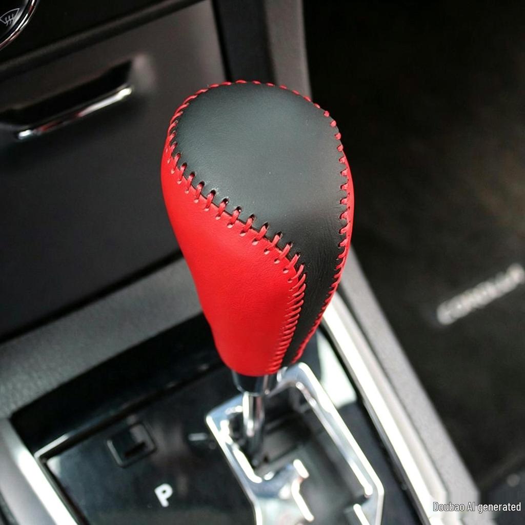 Compatible Leather Gear Shift Knob Cover for RAV4, Corolla, Levin, Zhi Xiang, Zhi Xuan, Vios, Camry