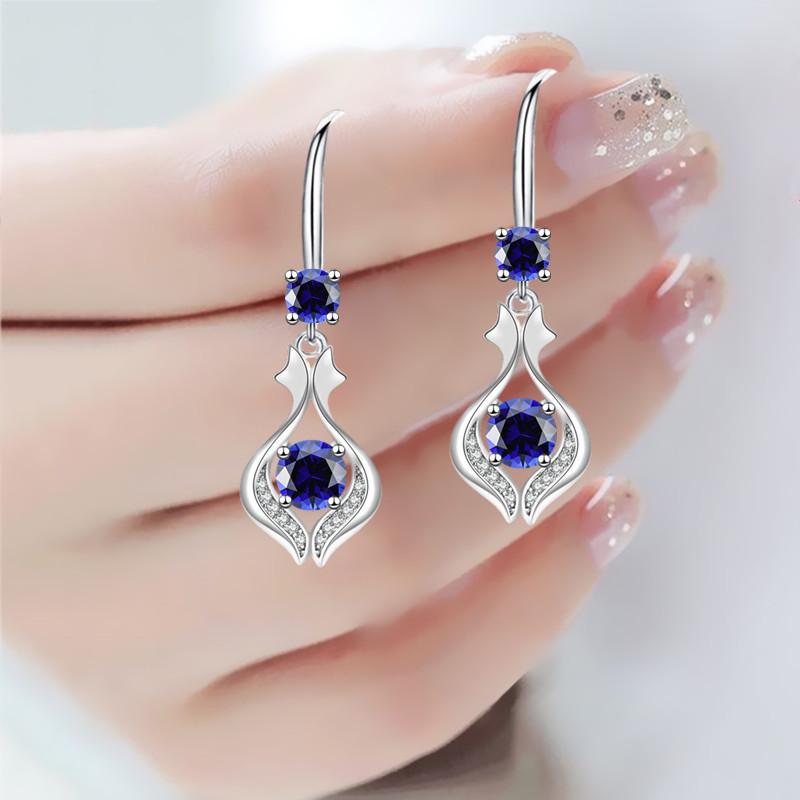 Fish Earrings Female High Grade Feeling with Fan Shaped Earrings Long High Grade Sense of Temperament Ear Hook