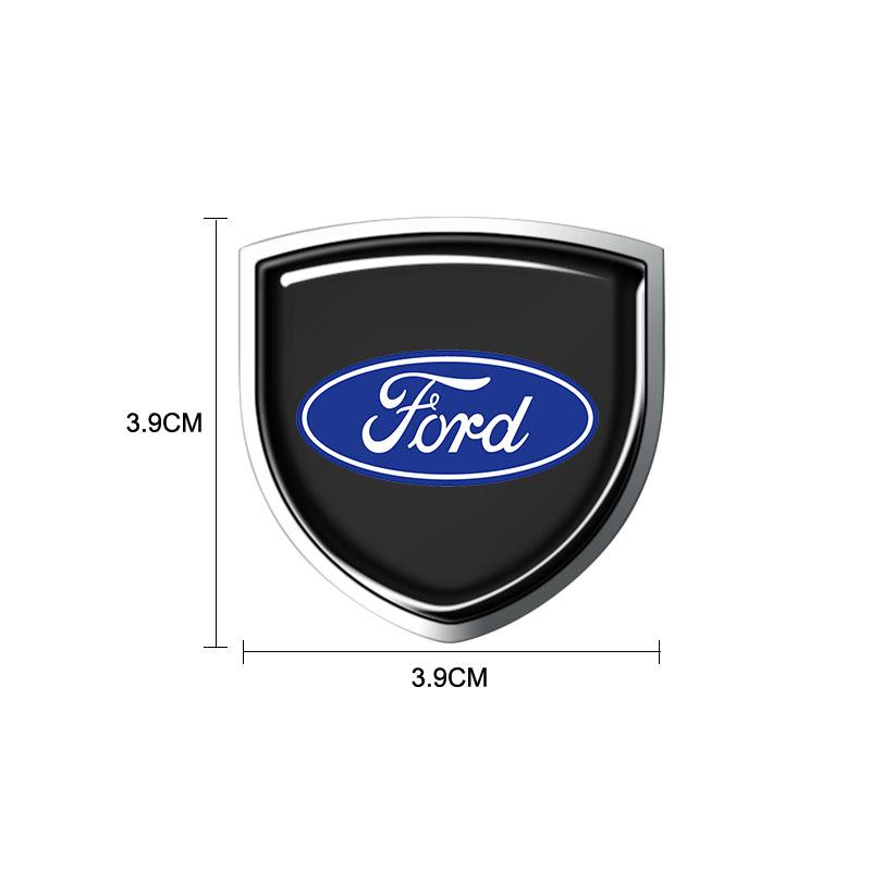 3D Metal Car Body Fender Emblem Shield Stickers Decor Auto Accessories For Ford Focus Mk2 Party Mk3 Ranger Mondeo Mk4 Fiest