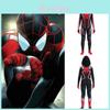 Black Spiderman Cosplay Costume Hooded Bodysuit Halloween Carnival Role Play For Kids And Adults