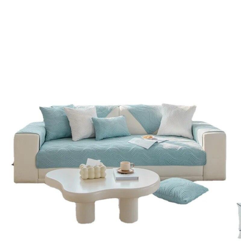 Cojín Universal para Sofá Cojín de Algodón Cojín Bordado de Algodón Funda de Cojín Moderna Simple Antideslizante Engrosada