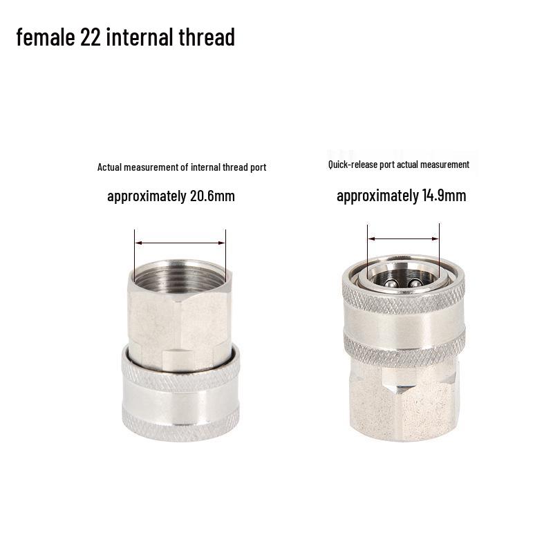 High-Pressure Copper Quick-Connect Water Hose Adapter for Car Washers
