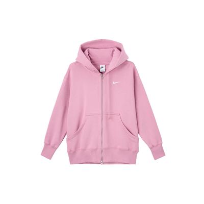 Αθλητικά Ρούχα Phoenix Fleece Άνετη Ζακέτα με Φερμουάρ Γυναικεία Εξωτερικά Ρούχα Element-Pink Sail DQ5759-699