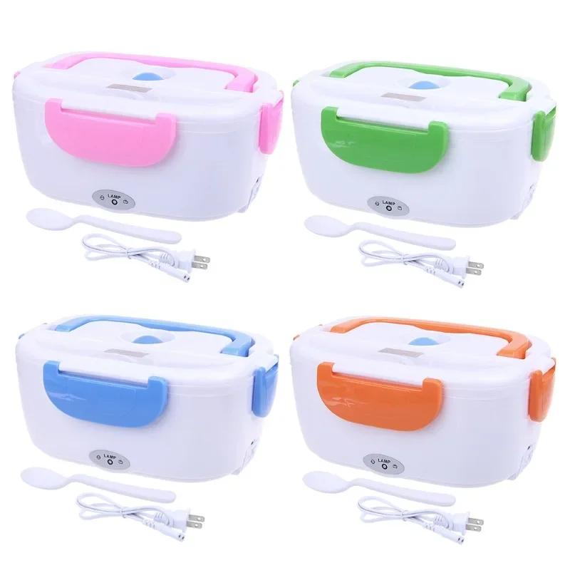 Portable Electric Lunch Box Food Heater Rice Cooker Container Dinnerware Set 12V - 24V 110V 220V Warmer Bento Boxes