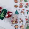 Santa Claus Elk Nail Stickers Christmas Nail Stickers Nail Art Decorations Snowflake Nail Decals