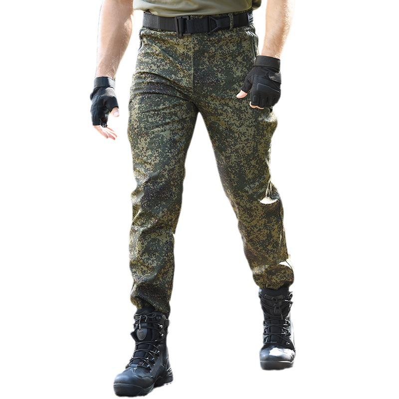 Hanye Men's Windproof Fleece-Lined Softshell Climbing Pants