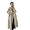 Korean Style Double-Sided Wool Coat for Women - Autumn/Winter Collection