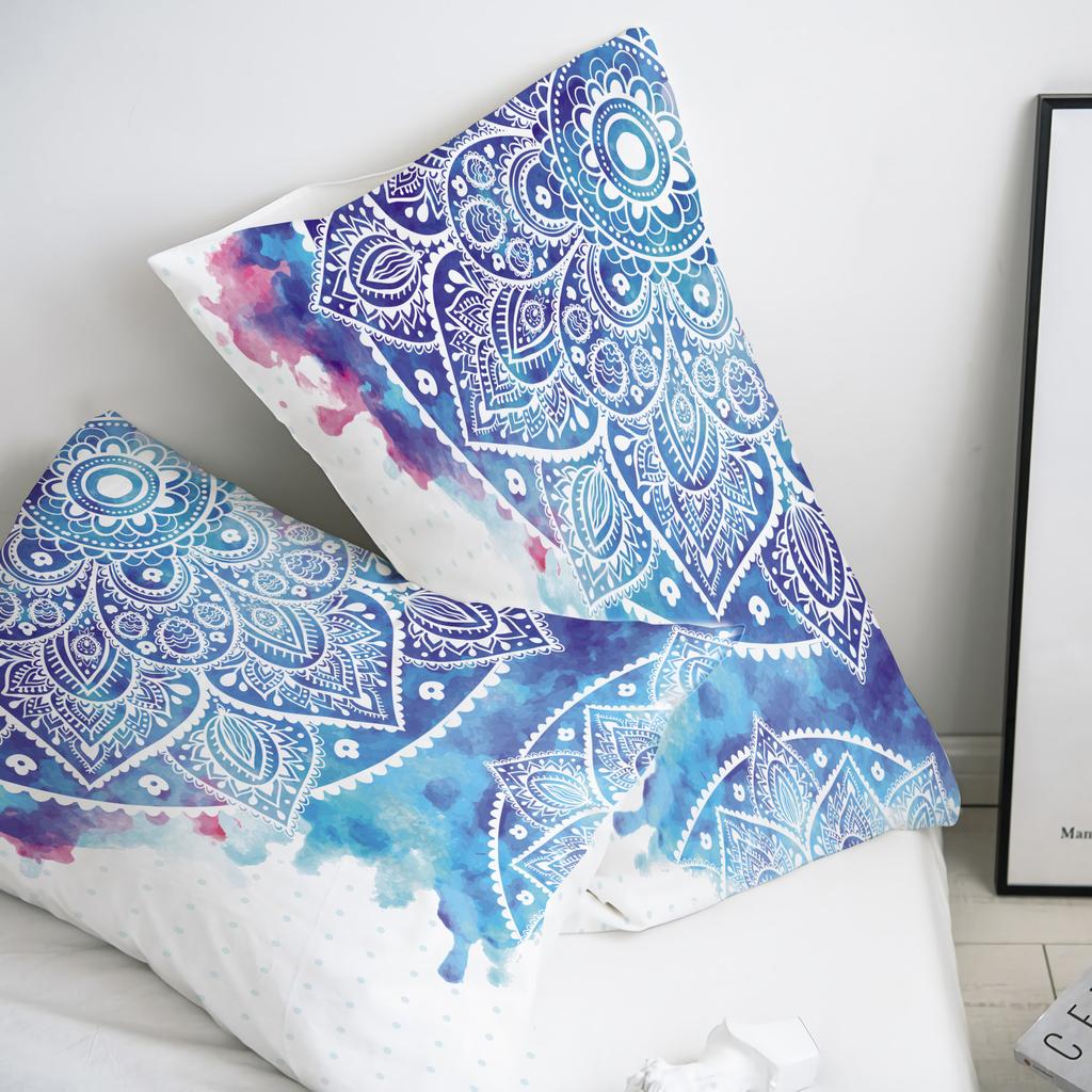 Bohemian Bedding Set Boho Flowers Duvet Cover Exotic Nationality Pillowcases Queen King for Woman Couple Bedroom Decorations