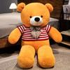 New 100cm Giant Dressed Sweater Bear Bowknot Multiple Color Options Plush Animals Dolls Super Soft Baby Soothing Toys Gift Decor