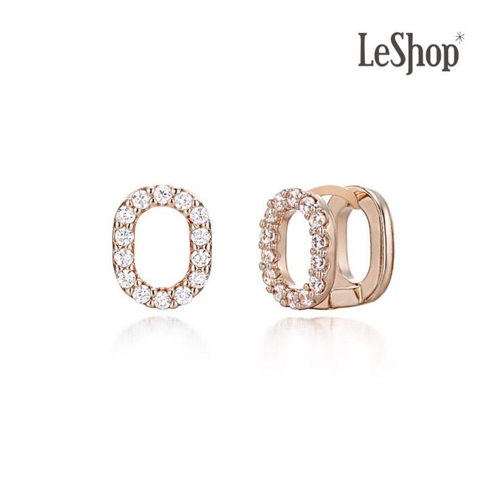 

[LsSHOP] 14K Oval Dove One-Touch Earrings (Gold Plated)_LJ0414BRE