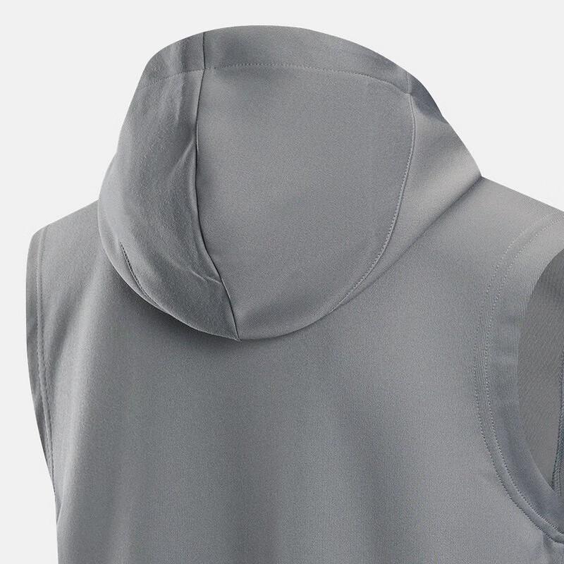 Nike Sportmode Großer Buchstabe College-Stil Trendiges Kapuzen-Sweatshirt ohne Ärmel Herren-Sweatshirt Dunkelgrau HJ9186-084