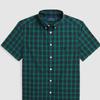 Polo Ralph Lauren Short Sleeve Logo Embroidered Color Block Plaid Shirt Kids tops Green CWPOWOVY6820469-300