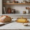 Glass Butter Dish Lid Included Elegant Plate for Butter Storage and Snacks Serving Practical Kitchen Tool