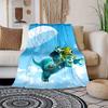 1pc Monsters University Printing Blanket - Soft, All-Season Throw for Living Room, Bedroom,Personalized Gift with Adorable Cartoon Design