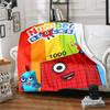 1pz Coperta Stampa Numberblocks, Coperta Leggera per Divano, Letto - Morbida e Calda, Regalo per Tutte le Stagioni come Natale, Halloween