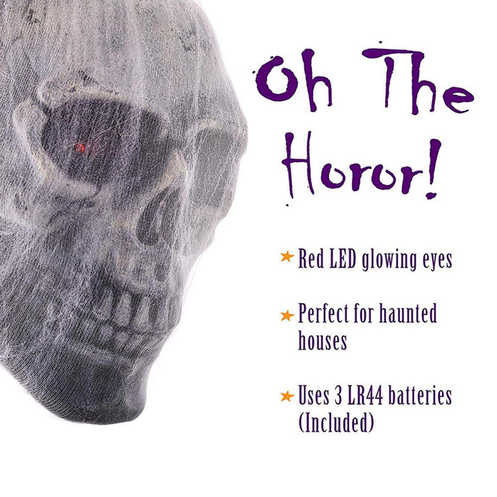 Halloween Horror Glowing Sound-Controlled With Spider Webbing - Spooky Yard Decoration