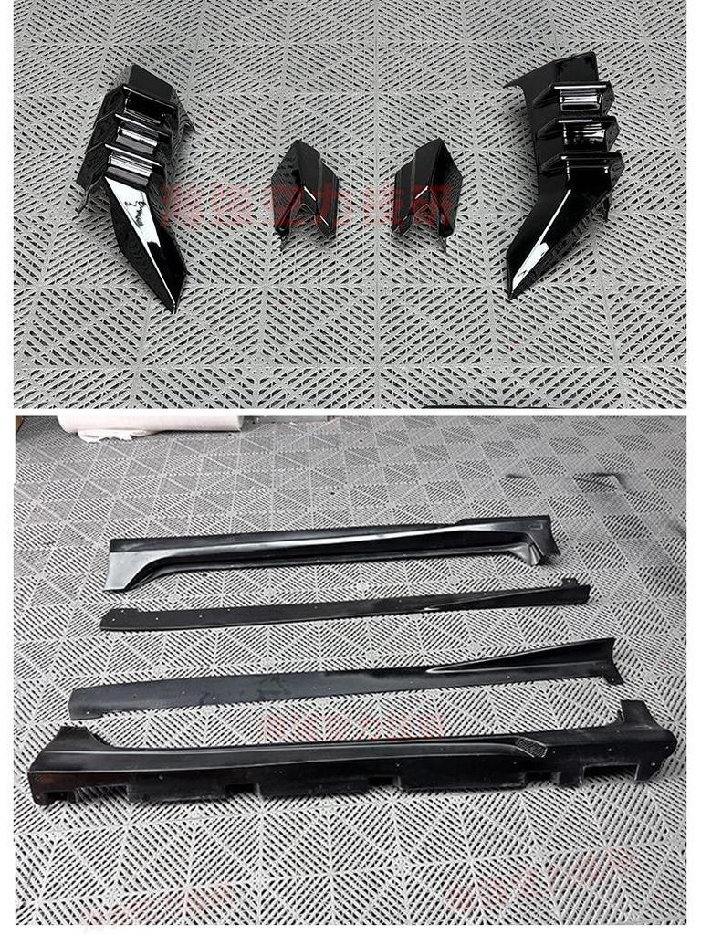15-21 Civic FK8 Tenth Gen VS Style Full Body Kit: Front Bumper Lip, Side Skirts, Corner Caps