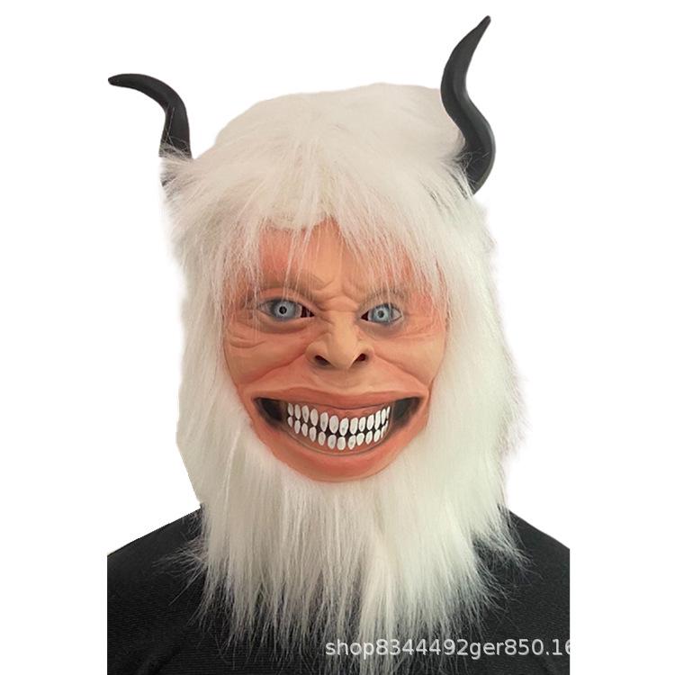 

Snow Bull Animal Headgear Full Face Mask for Halloween and Festivals