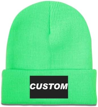 Custom Unisex Beanies with 3D Embroidery Personalized Logo Winter Hats-100% Acrylic Common Fabric