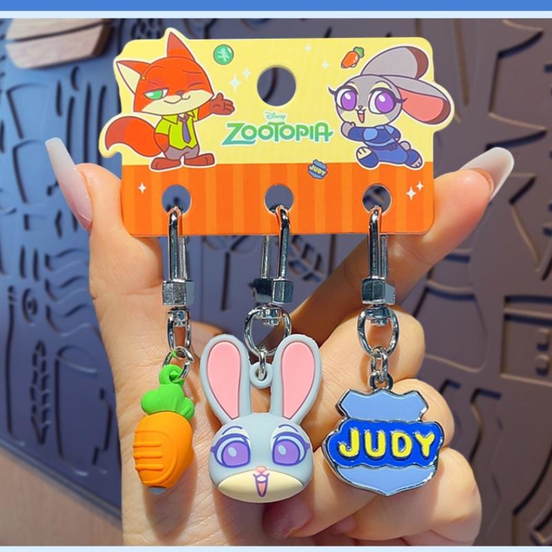 Disney S Zootopia Judy Nick Traumhafter Cartoon-Anhänger Perfekt als Taschenaccessoire Schlüsselanhänger Handy-Anhänger oder Auto-Dekoration