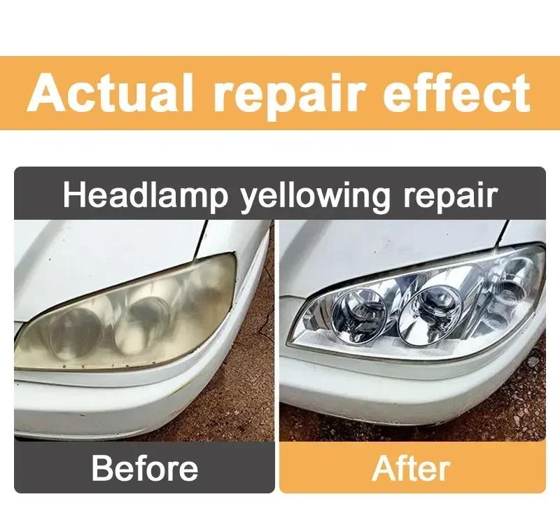 Car Headlight Polishing Agent - Scratch Remover and Renewal Polish Liquid for Headlight Restoration Kit