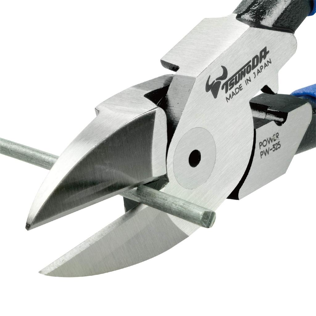 Tsunoda Power with Crimping Electrician's Nippers, Heavy-Duty Blade, 225mm, Function, PW-325