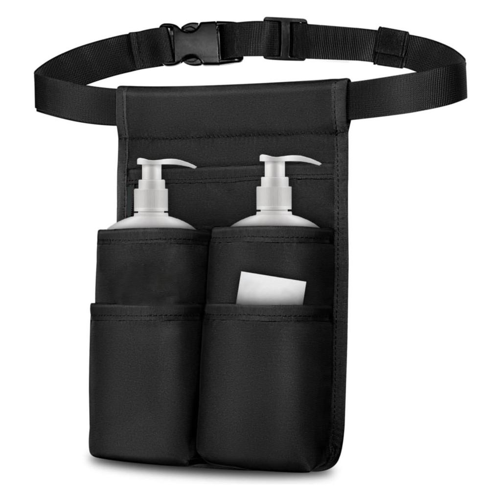 Massage Bottle Bag Adjustable Belt Multi Pockets Massage Oil Holster for Beauty Salons Hospitals