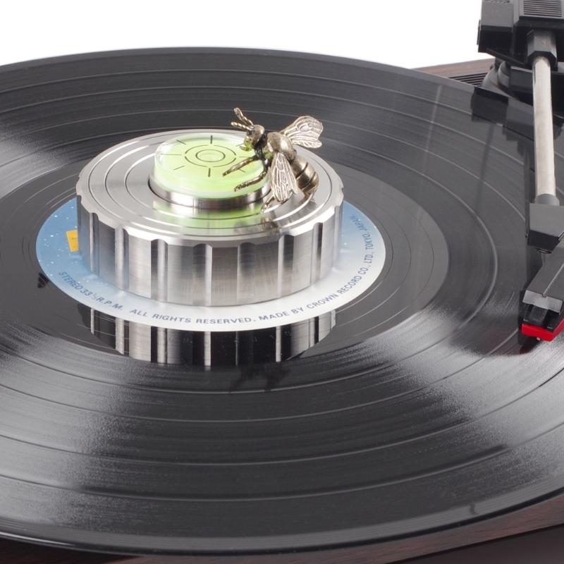 Stainless Steel Record Weight Adjustable Turntable Stabilizer with Nonslip Grip Recording Stabilizer for Recording Use