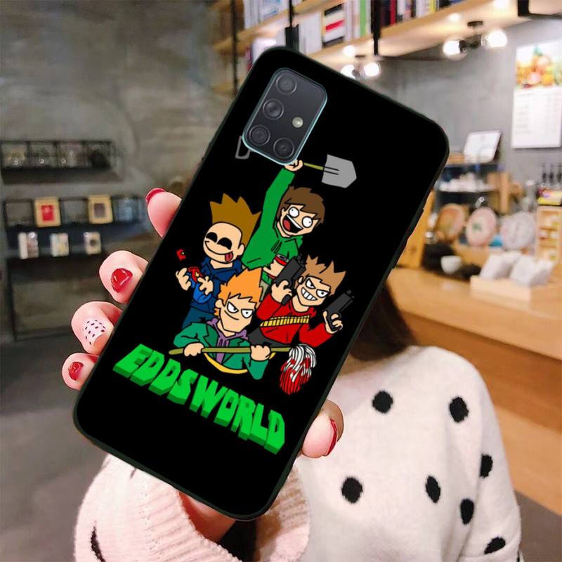 USAKPGRT Animation Eddsworld Handyhülle für Samsung Galaxy A21S A01 A11 A31 A81 A10 A20E A30 A40 A50 A70 A80 A71 A51
