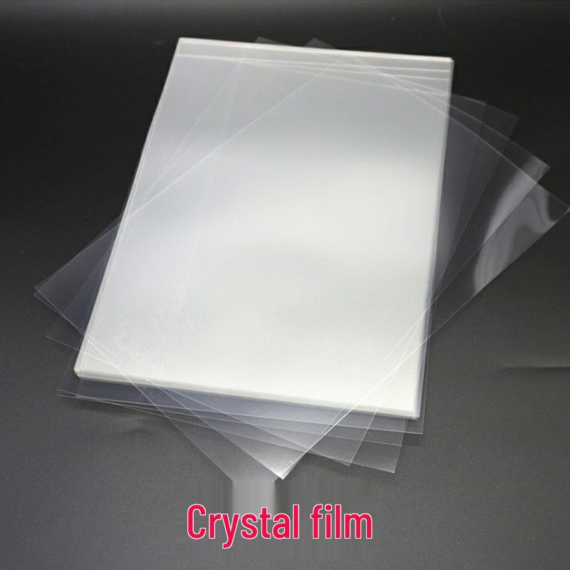 Glossy A4 Cold Lamination Film, Self-Adhesive for Photo and Bookmark Protection, 6-Inch Specimen Laser Leaf