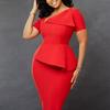 Women's Lace Off-the-Shoulder Fishtail Evening Dress