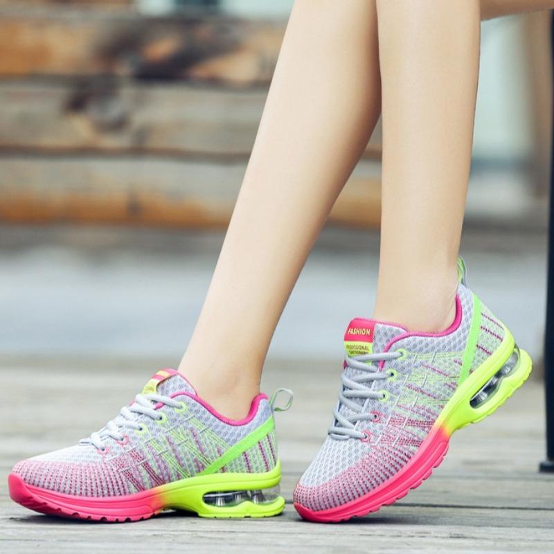 Fashion Air-cushion Women's Running Sneakers High Quality Breathable Casual Athletics Shoes 2025 Women Comfortable Training Sports Shoes