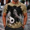 Men's Funny Halloween Printed T-Shirt for Costume Party