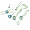 Pet Interactive Cotton Rope Teething Ball with Double Pull Knot for Dogs