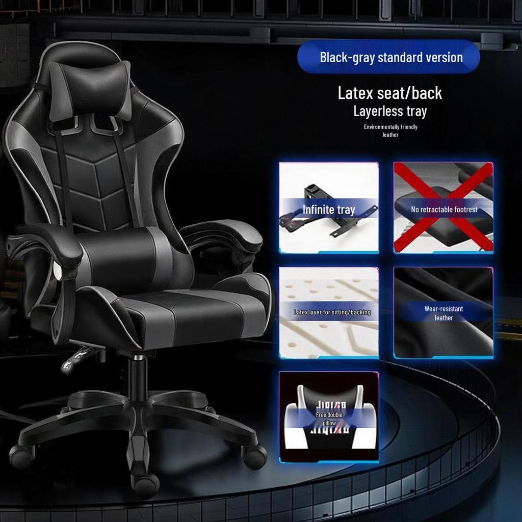 Ergonomic Racing Gaming Chair Recliner with Swivel and Lift Functions