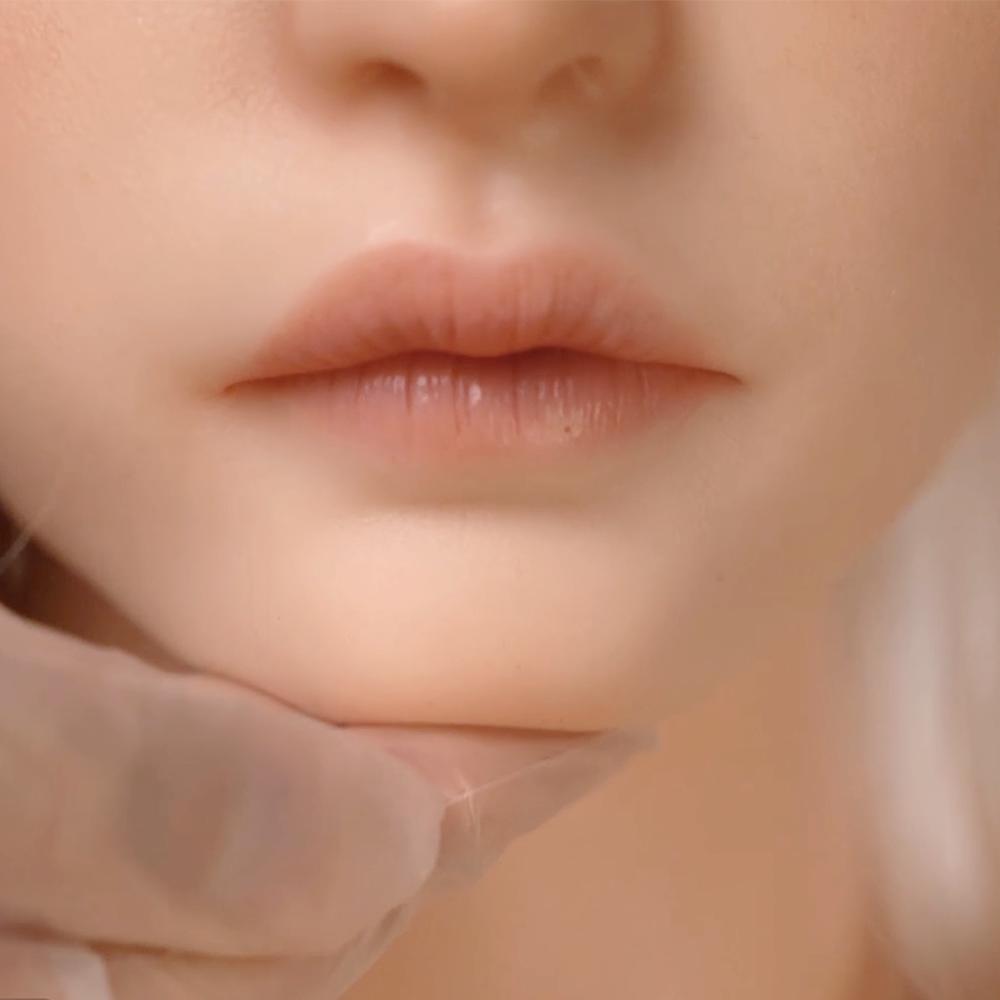 Head with Realistic Oral Function 100% Silicone Compatible with 130-180cm Sex Dolls M16 Thread Interface Wig & Implant Hair Options 3kg