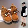 Children's Boy's Girl's Western Style Winter New Breathable Non-Slip Comfortable Low-Heel Flat-Heel Boots