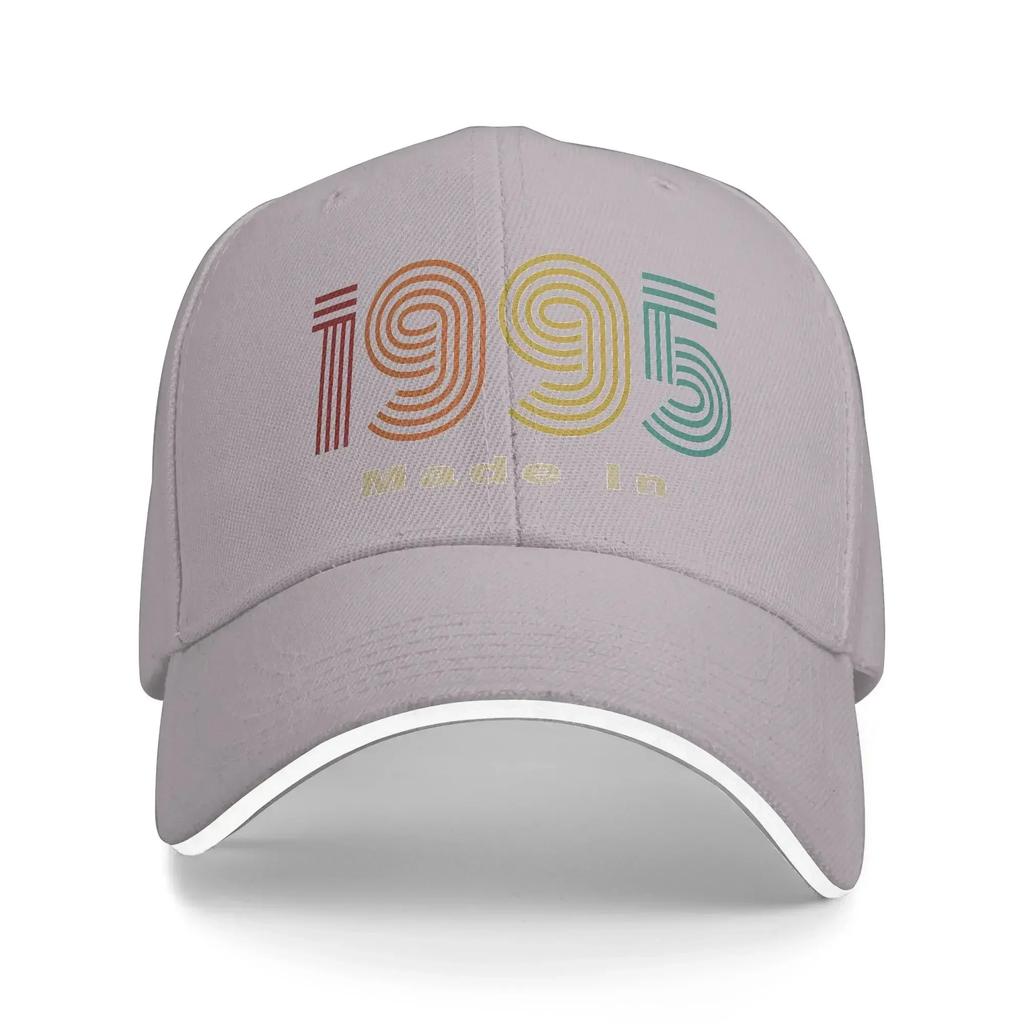 Women Men Vintage 1995 Made In 1995 Outdoor Hat Summer  Adjustable Cap Casual Baseball Cap Fashion Sunscreen Hats