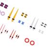 50pcs Ear Stretching Kit Silicone Tunnels Acrylic Tapers Plugs 1.6 To 12mm Mixed Colors Ear Gauges Expander Set